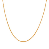 20'' Yellow Gold Flat Bismark Chain 0.88MM Width