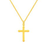22K Yellow Gold Cross Pendant with gold weight of 2.07g