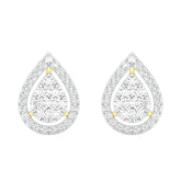 18k Yellow Gold and Diamond Stud with gold weight of 3.54g