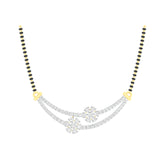 18k Yellow Gold and Diamond Mangalsutra Necklace and gold weight of 6.26g
