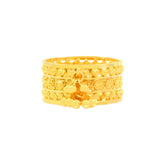 22k Yellow Gold Band Ring in size 6.5 and total gold weight of 4.57g