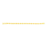 22K Yellow Gold Ball-Bead Bracelet measuring 4mm thickness x 7.4 inch length