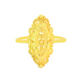 22k Yellow Gold Marquise Shaped Ring in size 8.8 and total gold weight of 3.16g