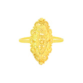 22k Yellow Gold Marquise Shaped Ring in size 8.8 and total gold weight of 3.16g