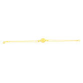 22K Yellow Gold Fancy Bracelet measuring 10mm thickness x 7.2 inch length