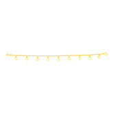 22K Yellow Gold Heart Charm Bracelet measuring 0.83mm thickness x 7.5 inch length