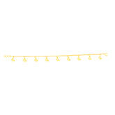 22K Yellow Gold Butterfly Charm Bracelet measuring 0.85mm thickness x 7.5 inch length