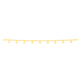 22K Yellow Gold Charm Bracelets measuring 0.82mm thickness x 7.52 inch length