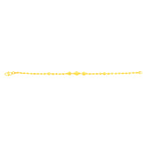 22K Yellow Gold Ball-Bead Bracelet measuring 2.7mm thickness x 7.5 inch length