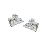 18k White Gold and Diamond Stud with gold weight of 2g