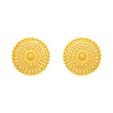 22k Yellow Gold Filigree Earrings with gold weight of 7.81g