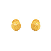 22k Yellow Gold Ball-Bead Earrings with gold weight of 2.89g