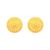 22k Yellow Gold Filigree Earrings with gold weight of 10.14g