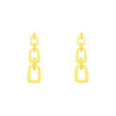 22k Yellow Gold Dangling Fancy Earrings with gold weight of 3.85g