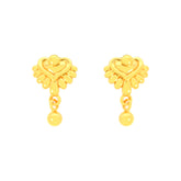 22k Yellow Gold Studs Fancy Earrings with gold weight of 3.82g