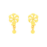 22k Yellow Gold Dangling Ball-Bead Earrings with gold weight of 3.75g