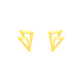 22k Yellow Gold Fancy Studs Earrings with gold weight of 1.85g