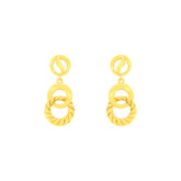 22k Yellow Gold Dangling Studs Earrings with gold weight of 5.03g