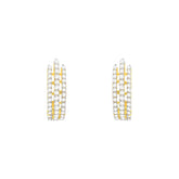 22k Yellow Cubic Zirconia Studs Fancy Earrings with gold weight of 3g