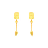 22k Yellow Gold Dangler Large Earrings with gold weight of 4.97g