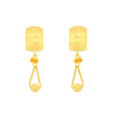 22k Yellow Gold Dangler Large Earrings with gold weight of 3.62g