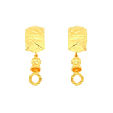 22k Yellow Gold Dangler Large Earrings with gold weight of 3.11g