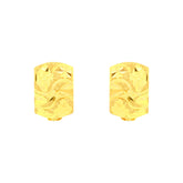 22k Yellow Gold Hoop Medium Earrings with gold weight of 3.72g