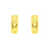 22k Yellow Gold Hoop Medium Earrings with gold weight of 2.29g