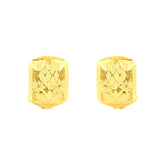 22k Yellow Gold Hoop Medium Earrings with gold weight of 2.87g