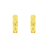 22k Yellow Gold Hoop Medium Earrings with gold weight of 2.2g