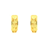 22k Yellow Gold Hoop Medium Earrings with gold weight of 2.36g