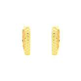 22k Yellow Gold Hoop Medium Earrings with gold weight of 3.66g