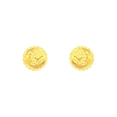 22k Yellow Gold Stud Small Earrings with gold weight of 1.29g