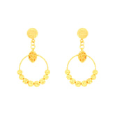 22k Yellow Gold Dangler Large Earrings with gold weight of 4.98g