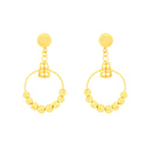 22k Yellow Gold Dangler Large Earrings with gold weight of 4.84g