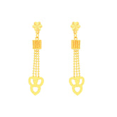 22k Yellow Gold Dangler Large Earrings with gold weight of 4.01g