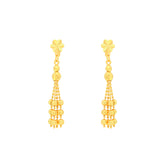 22k Yellow Gold Dangler Large Earrings with gold weight of 3.623g
