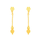 22k Yellow Gold Dangler Large Earrings with gold weight of 2.95g