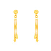 22k Yellow Gold Dangler Large Earrings with gold weight of 2.57g