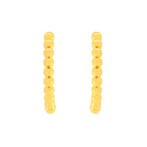 22k Yellow Gold Fancy Hoop Earrings with gold weight of 2.75g