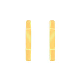 22k Yellow Gold Hexagon-shaped Hoop Earrings with gold weight of 2.8g