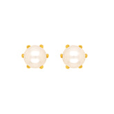 Kids' 22K Gold Pearl Screwback Ball Earrings