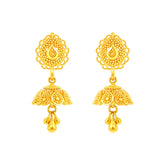 22K Gold Baby Jhumka Mango Design Earrings