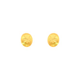 22k Yellow Gold Stud Medium Earrings with gold weight of 2.14g