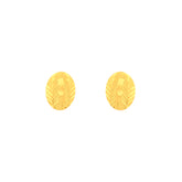 22k Yellow Gold Stud Medium Earrings with gold weight of 1.92g