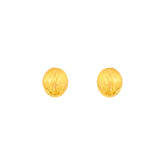 22k Yellow Gold Stud Medium Earrings with gold weight of 2.07g