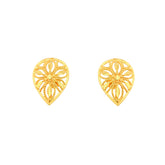 22k Yellow Gold Filigree Medium Earrings with gold weight of 1.37g