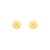 22k Yellow Gold Filigree Medium Earrings with gold weight of 1.62g