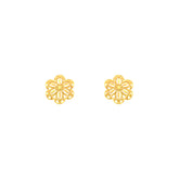 22k Yellow Gold Filigree Medium Earrings with gold weight of 1.87g