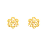 22k Yellow Gold Filigree Medium Earrings with gold weight of 1.87g